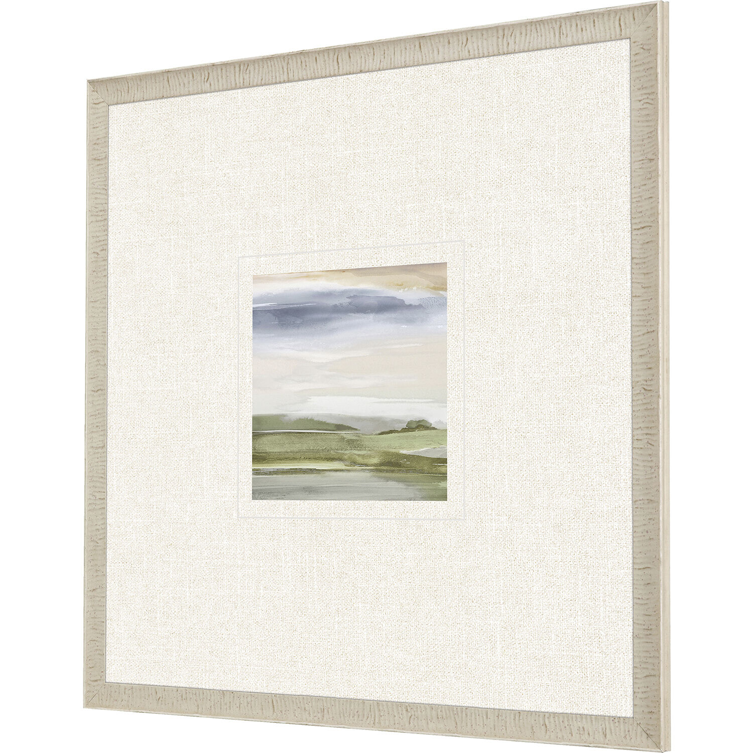Wild Escape White and Green and Blue Framed Art