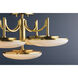 Bregman LED 30.75 inch Aged Brass Semi Flush Ceiling Light