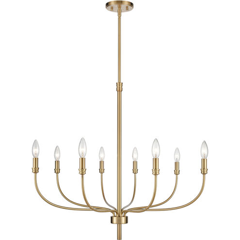 Newland 8 Light 34 inch Satin Brass Chandelier Ceiling Light