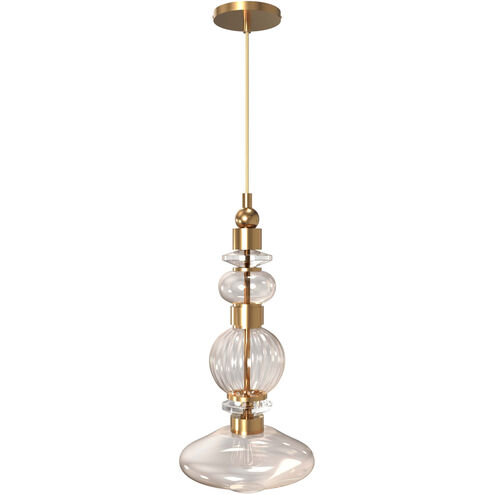 Avra LED 9 inch Aged Brass Pendant Ceiling Light