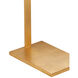 Gambit 63.5 inch 60 watt Contemporary Gold Leaf Floor Lamp Portable Light