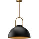 Alora Mood Harper 1 Light 15.75 inch Matte Black Pendant Ceiling Light