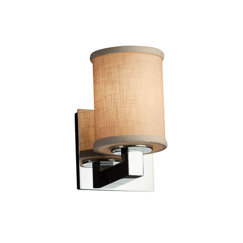 Textile LED 5 inch Dark Bronze Wall Sconce Wall Light