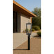 Madison 1 Light 22.88 inch Matte Black Outdoor Post Lantern in Seedy Glass