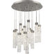 Minx 15 Light 23 inch Antique Nickel Multi-Light Pendant Ceiling Light