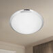 Malta LED 12 inch Chrome Flush Mount Ceiling Light