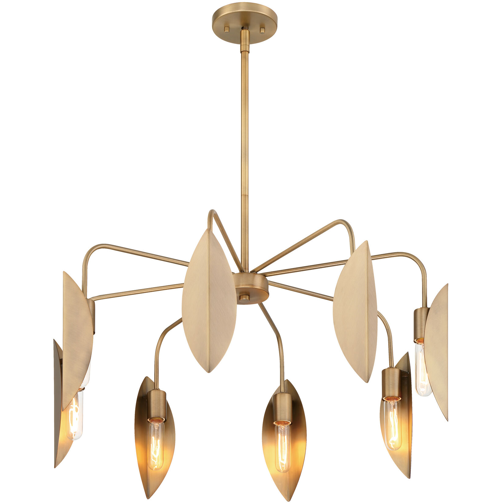 Eden 8 Light 3 inch Old Satin Brass Chandelier Ceiling Light