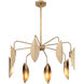 Eden 8 Light 3 inch Old Satin Brass Chandelier Ceiling Light