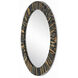 Kuna 23.75 inch Black and Tan with Mirror Wall Mirror, Small