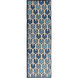 Alameda 36 X 24 inch Navy, Sky Blue, Dark Blue, Light Gray Rug