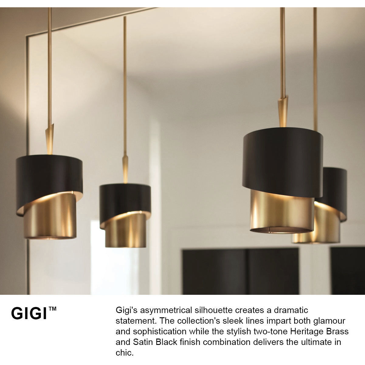 Gigi LED 10 inch Heritage Brass Pendant Ceiling Light