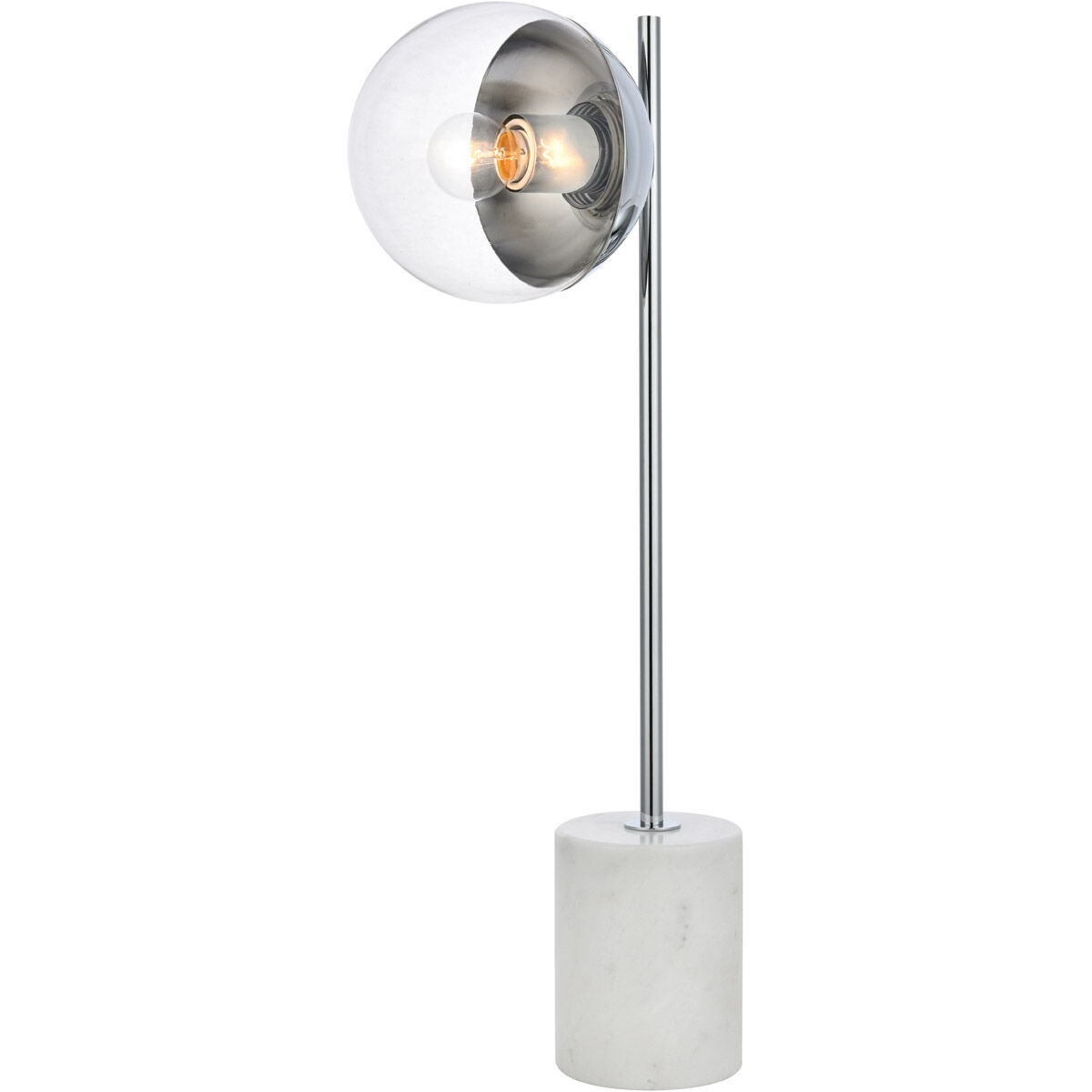 Eclipse 22 inch 40 watt Chrome Table Lamp Portable Light