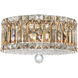 Plaza 4 Light 12 inch Stainless Steel Flush Mount Ceiling Light in Swarovski