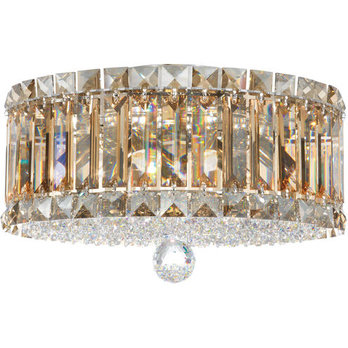 Plaza 4 Light Stainless Steel Flush Mount Ceiling Light in Radiance