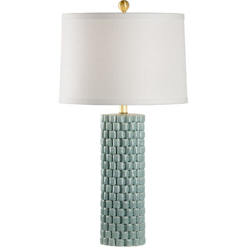 Chelsea House 31 inch 100.00 watt Celadon Crackle Glaze Table Lamp Portable Light