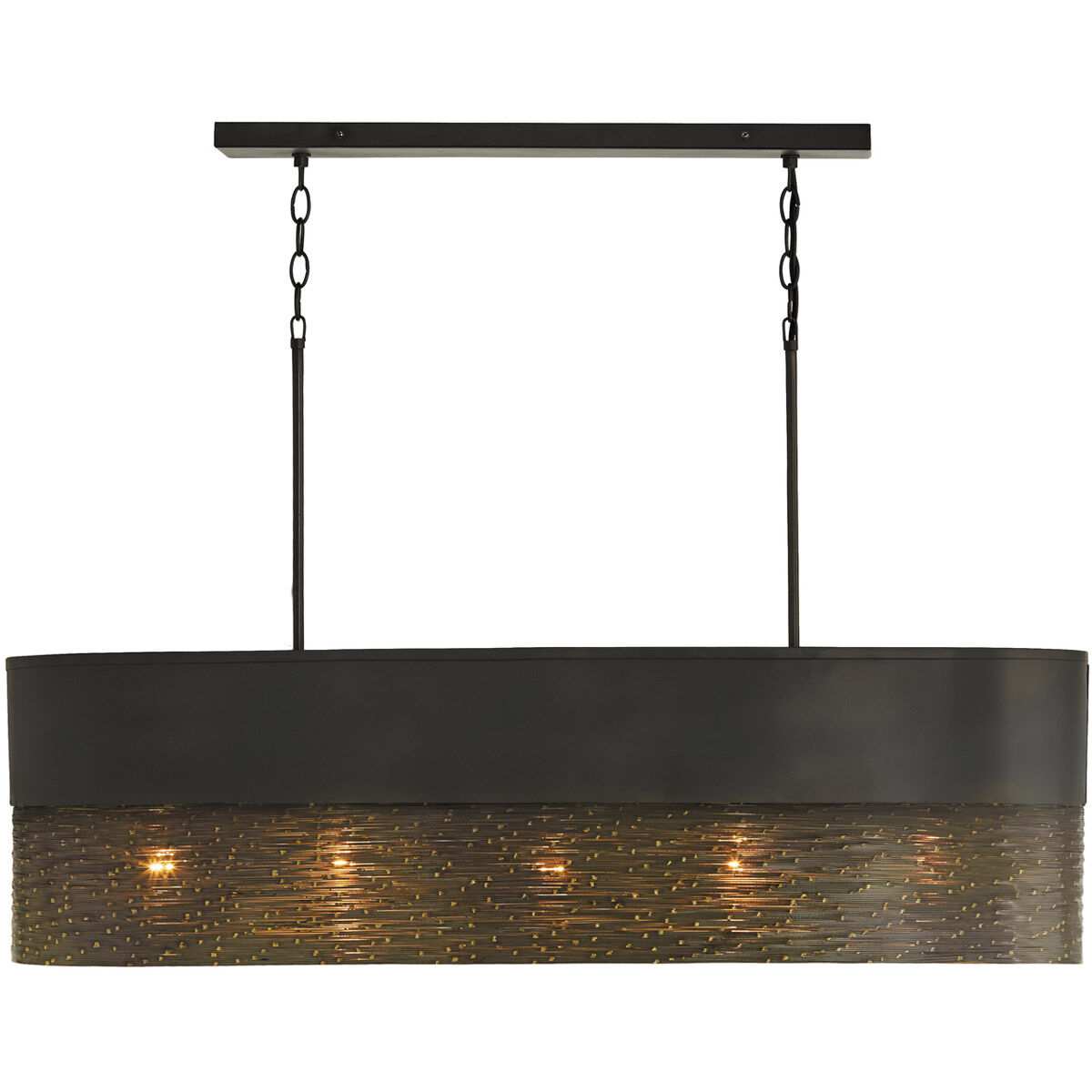 Sana 5 Light 43 inch Grey Iron Island Ceiling Light