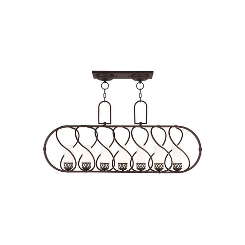 Westfield 7 Light 48 inch Olde Bronze Linear Chandelier Ceiling Light