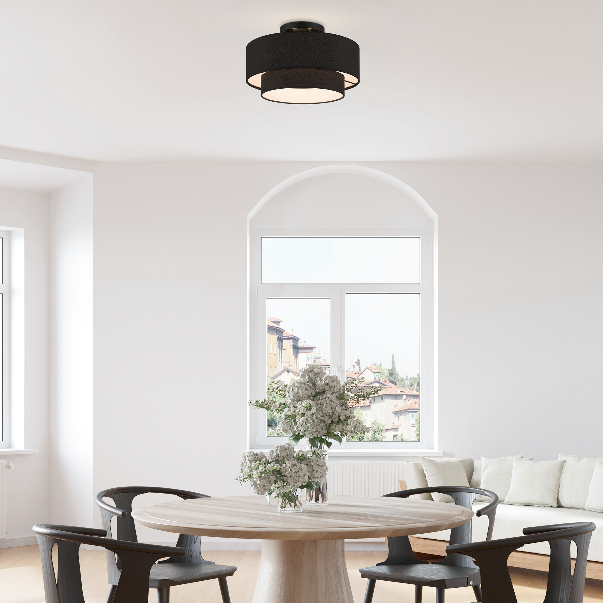 Semi flush large ceiling light cheap