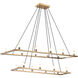 Cascadian 18 Light 48 inch Aged Gold Brass Chandelier Ceiling Light
