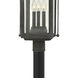 Heritage Anchorage 3 Light 24.25 inch Aged Zinc Outdoor Post Mount Lantern in Non-LED