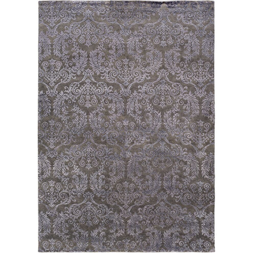 Etienne 108 X 72 inch Black Area Rug, Wool, Bamboo Silk, and Cotton