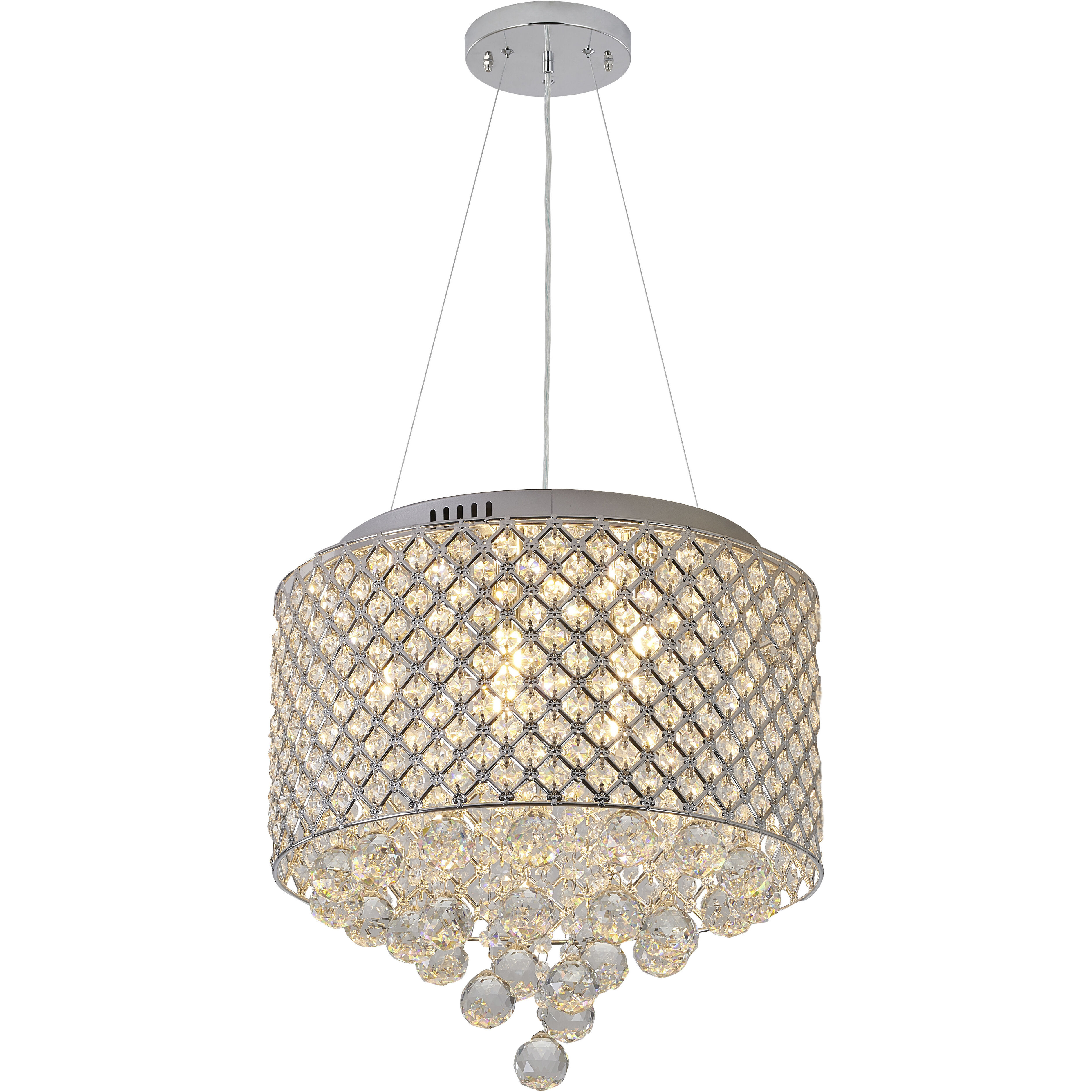 Canada 7 Light 16 inch Chrome Chandelier Ceiling Light