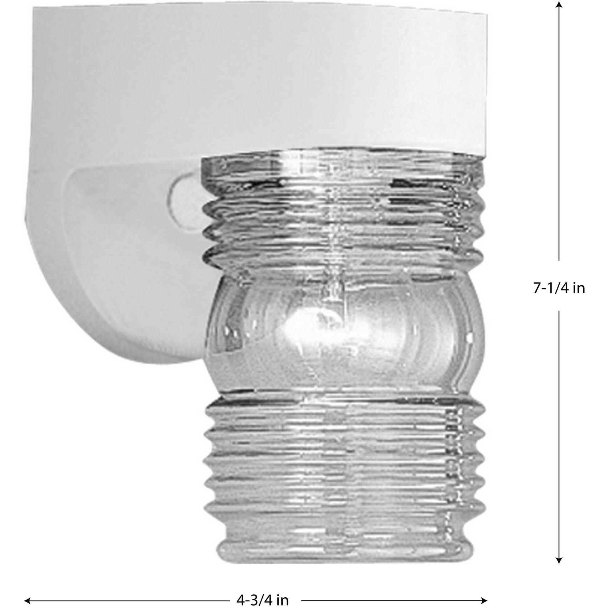 Polycarbonate Outdoor Outdoor Wall Lantern in White