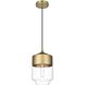 Ashwell 1 Light 7 inch Satin Gold Pendant Ceiling Light