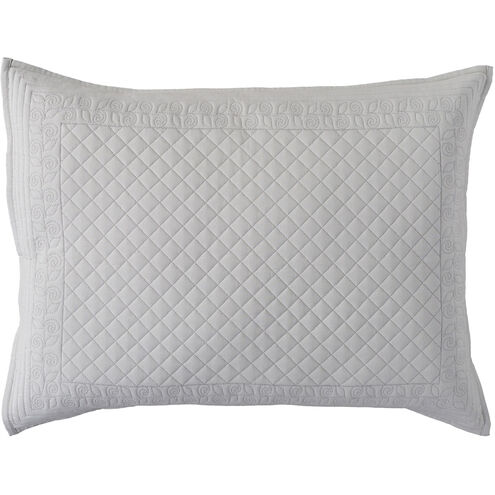 Kiley 26 X 20 inch Silver Gray Standard Sham