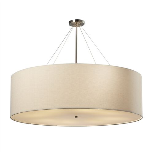 Textile LED 48 inch Brushed Nickel Pendant Ceiling Light