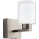 Saville LED 7 inch Brushed Nickel Bathroom Sconce Wall Light