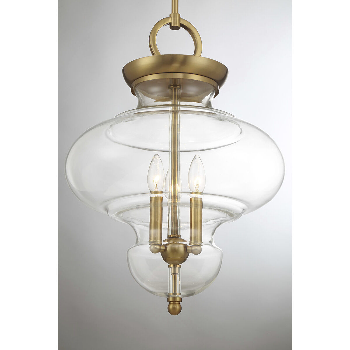 Bergdorf 3 Light 15 inch Warm Brass Pendant Ceiling Light