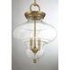Bergdorf 3 Light 15 inch Warm Brass Pendant Ceiling Light