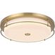 Kolson 1 Light 20 inch Satin Gold Flush Mount Ceiling Light