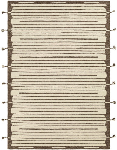 Cherokee 90 X 60 inch Light Grey Rug in 5 x 8, Rectangle