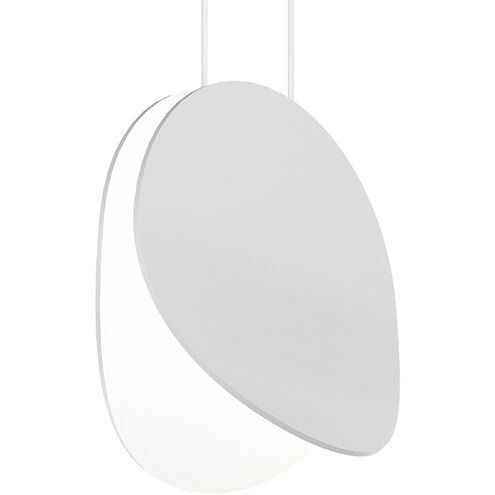 Malibu Discs LED 7.5 inch Satin White Pendant Ceiling Light