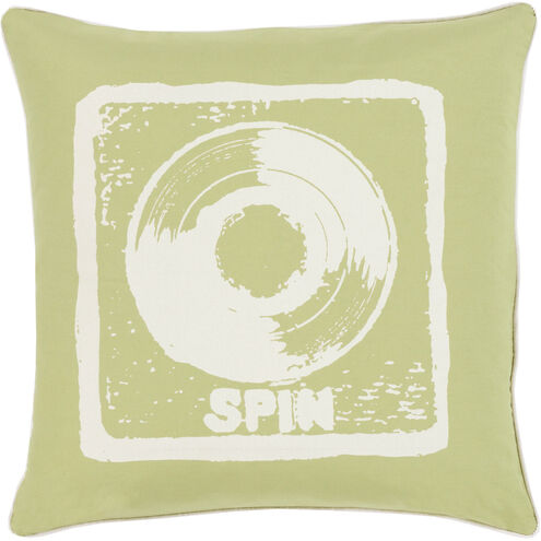 Big Kid Blocks 18 inch Cream, Lime Pillow Kit