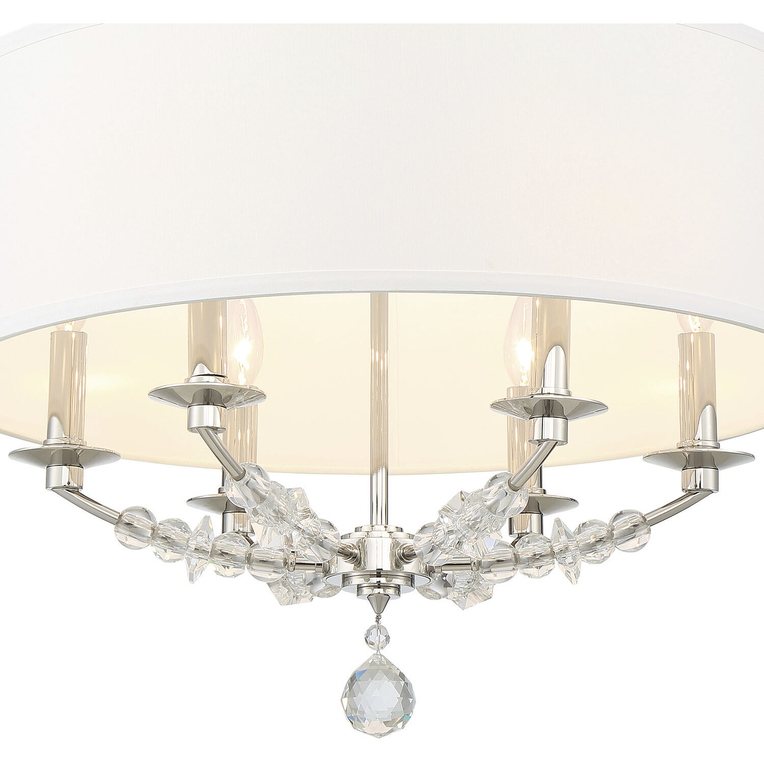 Mirage 6 Light 24 inch Polished Nickel Chandelier Ceiling Light