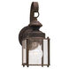 Jamestowne 1 Light 11.25 inch Antique Bronze Outdoor Wall Lantern, Small