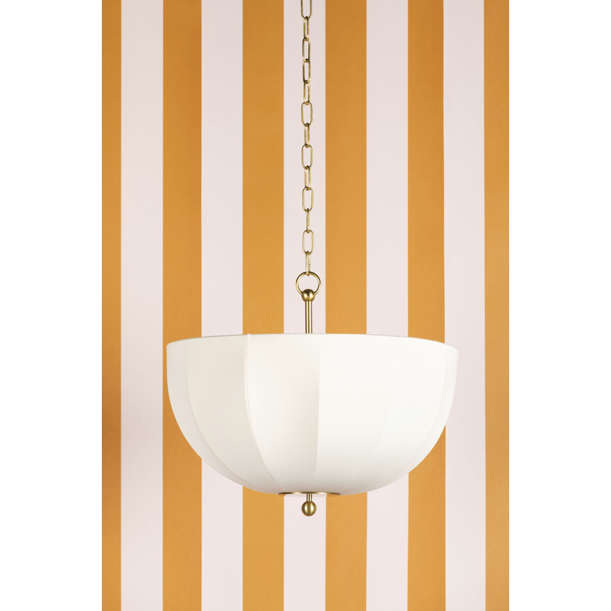 Meshelle 1 Light 20.25 inch Aged Brass Pendant Ceiling Light