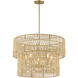 Bungalow Heaven 5 Light 26 inch Soft Brass Pendant Ceiling Light