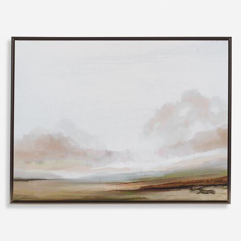 The South Multi-Colored and Bronze Gold Framed Canvas