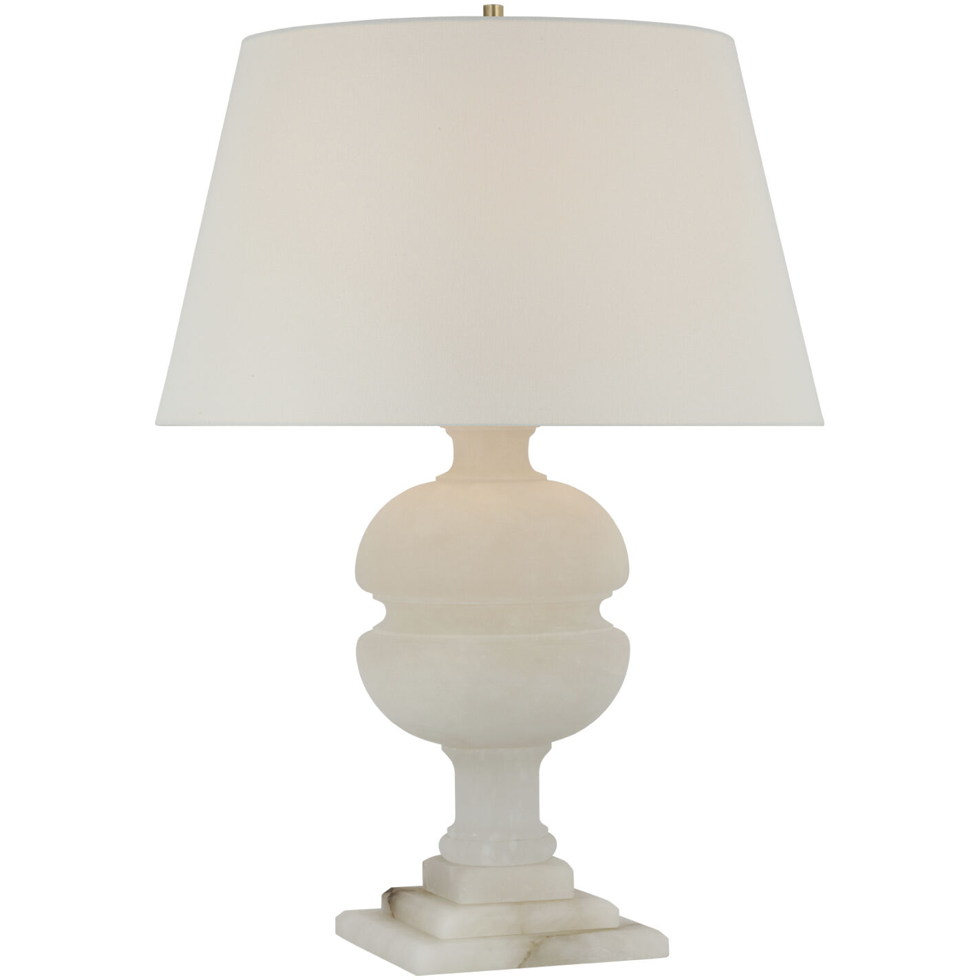 Alexa Hampton Desmond2 26 inch 150 watt Alabaster Table Lamp Portable Light in Linen