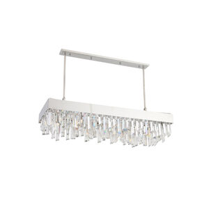 Cuspis 12 Light 18 inch Polished Nickel with Custom Moulded Crystals Chandelier Ceiling Light