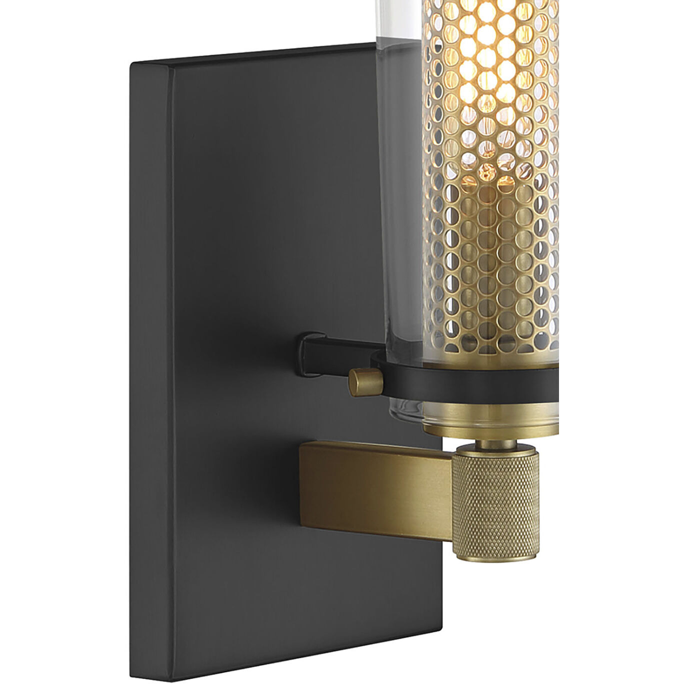 Emmerham 1 Light 5 inch Coal and Soft Brass Wall Sconce Wall Light in Coal/Soft Brass