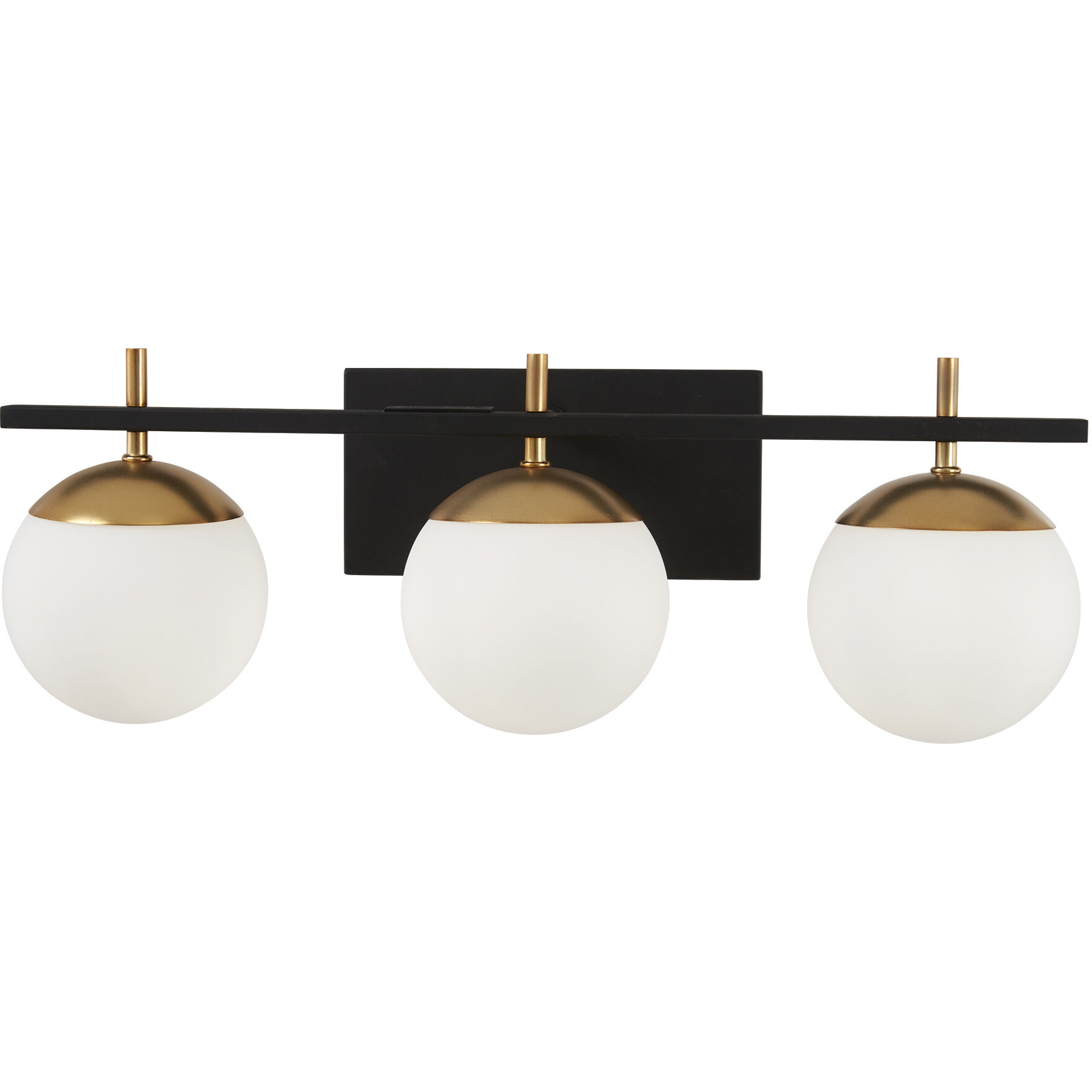 Alluria 3 Light 24 inch Weathered Black W/Autumn Gold Bath Light Wall Light
