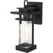 Cambria 1 Light 14 inch Black Outdoor Wall Sconce