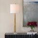Midas 35.25 inch 100 watt Antique Brass Buffet Lamp Portable Light