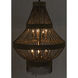Domo 8 Light 22.5 inch Antique Brass Chandelier Ceiling Light