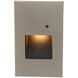 Tyler 120 3.8 watt Brushed Nickel Step and Wall Lighting in Amber, WAC Lighting